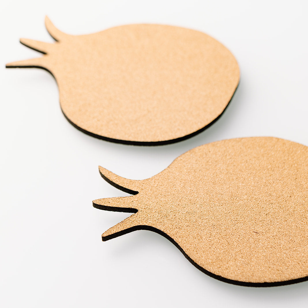 Pomegranate Cork Trivet- Peace Love Light Shop