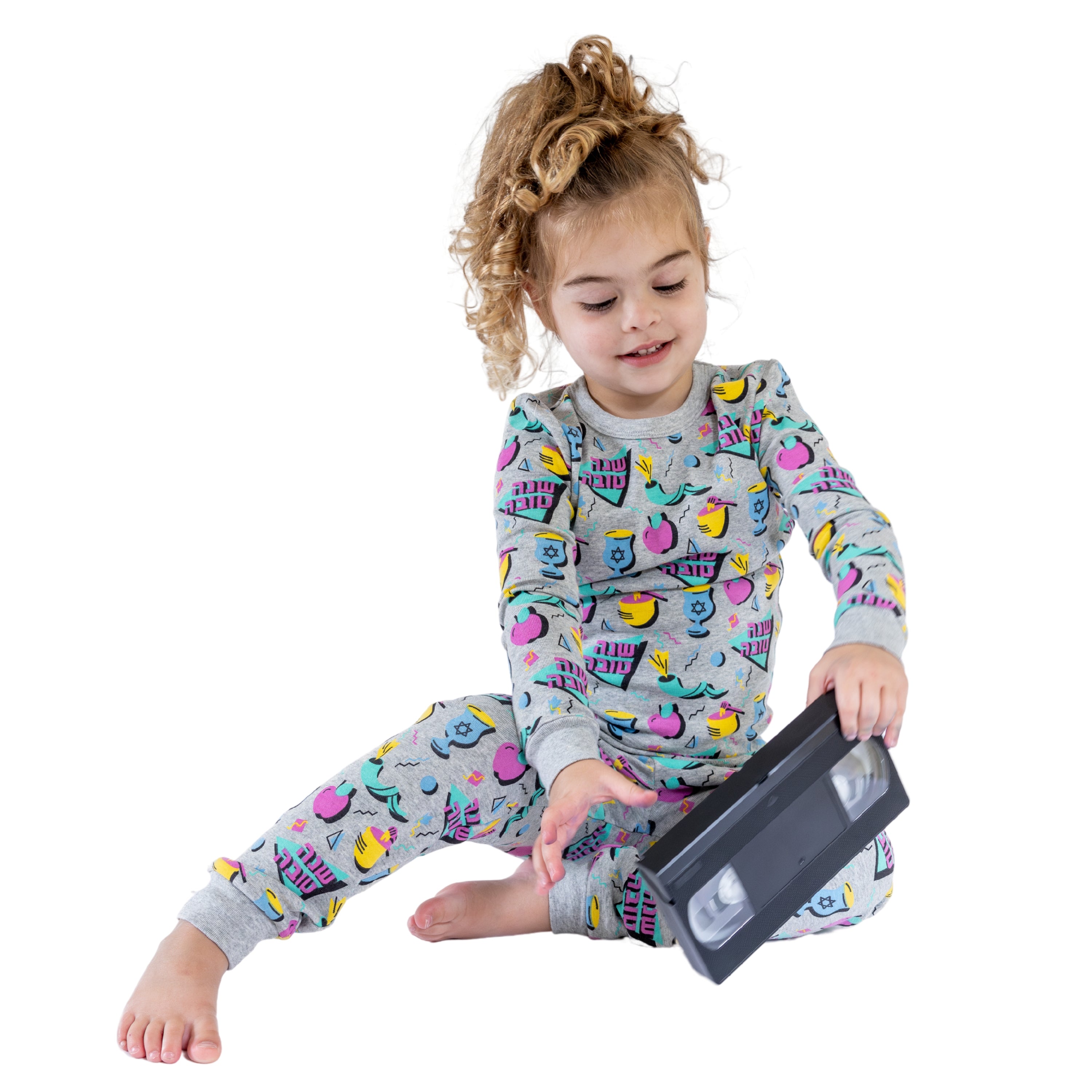 Rosh Hashanah PJ's, Kid, Toddler & Adult Sizes, 80's Retro Design