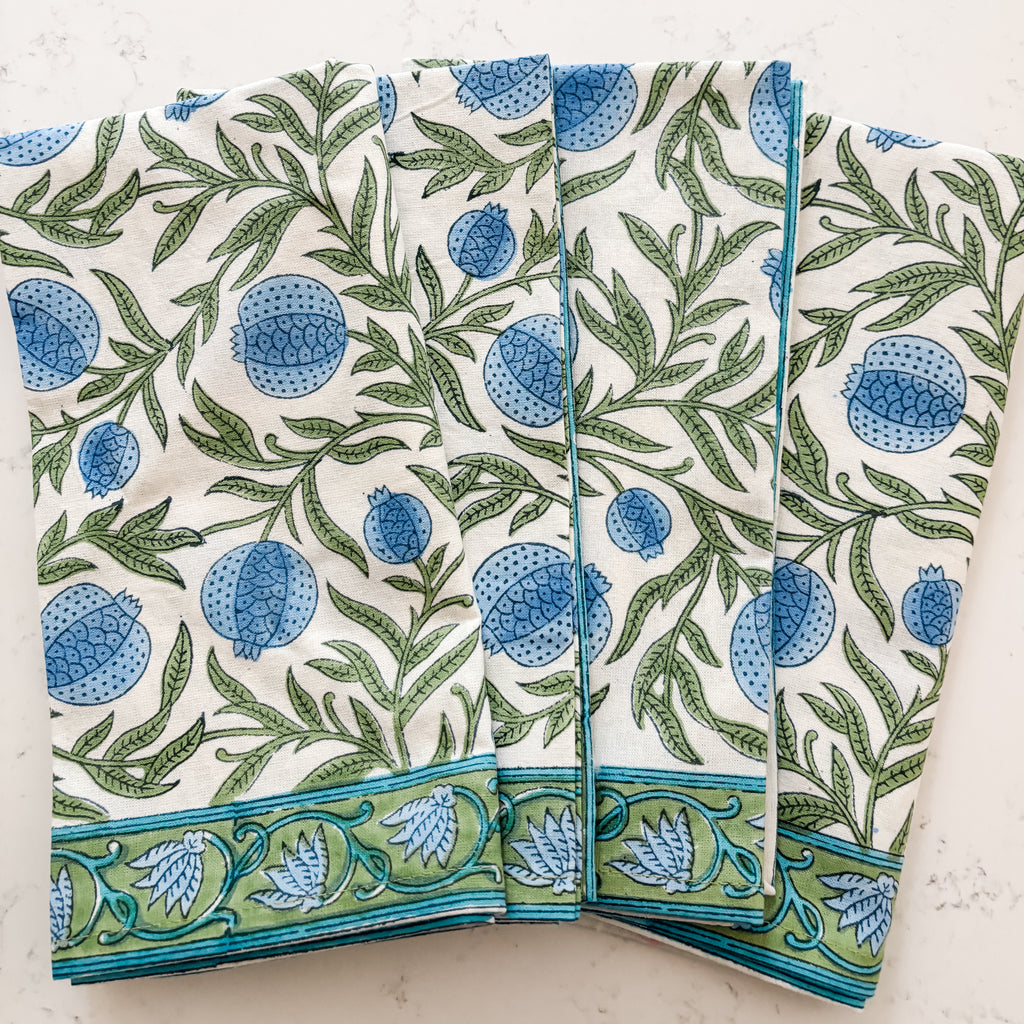 Rosh Hashanah Pomegranate Napkins- Peace Love Light Shop
