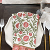 Rosh Hashanah Napkins- Pomegranate Hand Block Printed- Peace Love Light Shop
