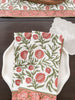 Rosh Hashanah Napkins- Pomegranate Hand Block Printed- Peace Love Light Shop