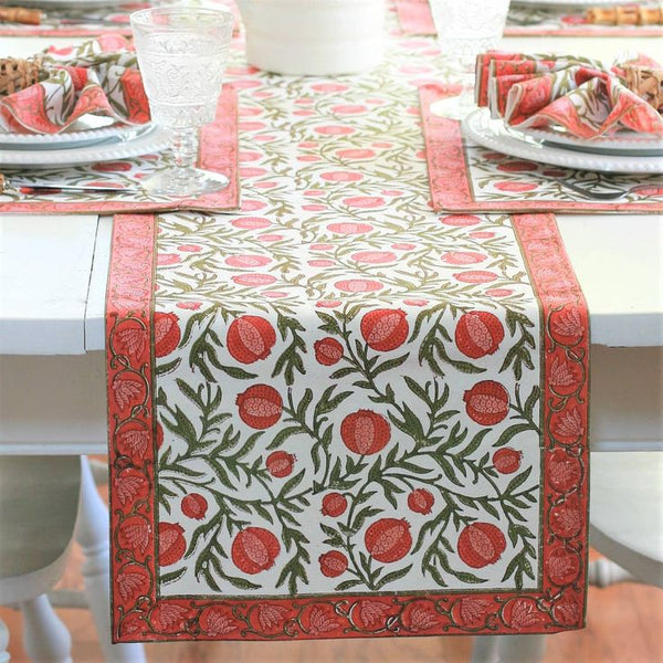 Rosh Hashanah pomegranate runner- Peace Love Light Shop