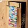 Arielle Zorger Designs Hanukkah Tea Towel- Peace Love Light Shop