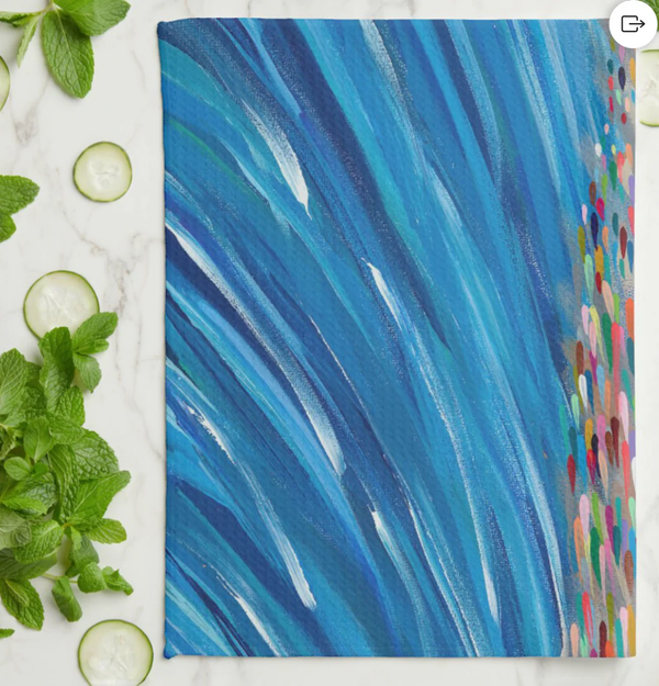 Passover Red Sea Tea Towel- Peace Love Light Shop