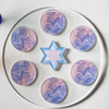 Modern Seder Plate- Lavender Swirl, Peace Love Light Shop