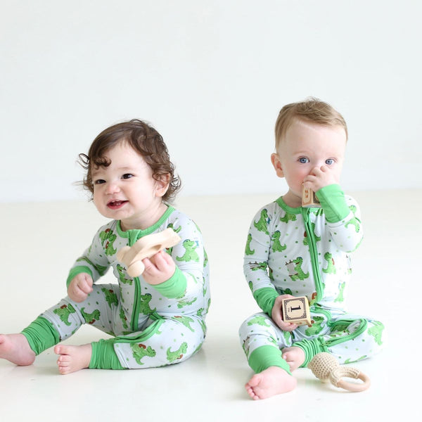Shiloh & Kate Dinosaur Shabbat Bamboo Pajamas- Peace Love Light Shop