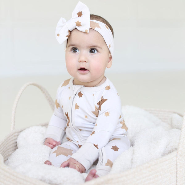 Golden Hour Jewish Star Headband Bow- Peace Love Light Shop