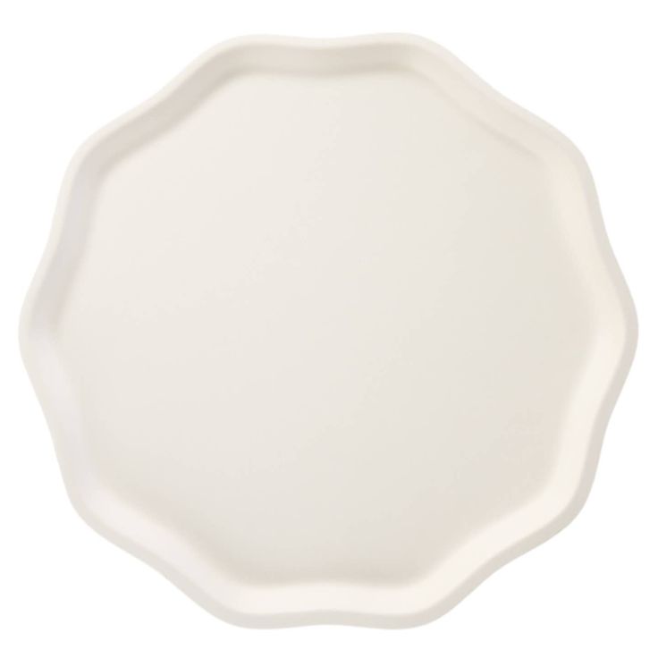 Eco compostable dinner plate, cream- Peace Love Light Shop