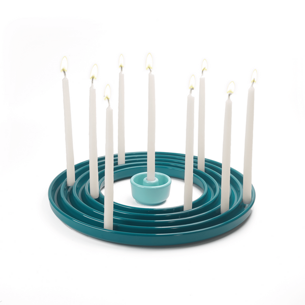 Modern Ripple Menorah- Peace Love Light Shop