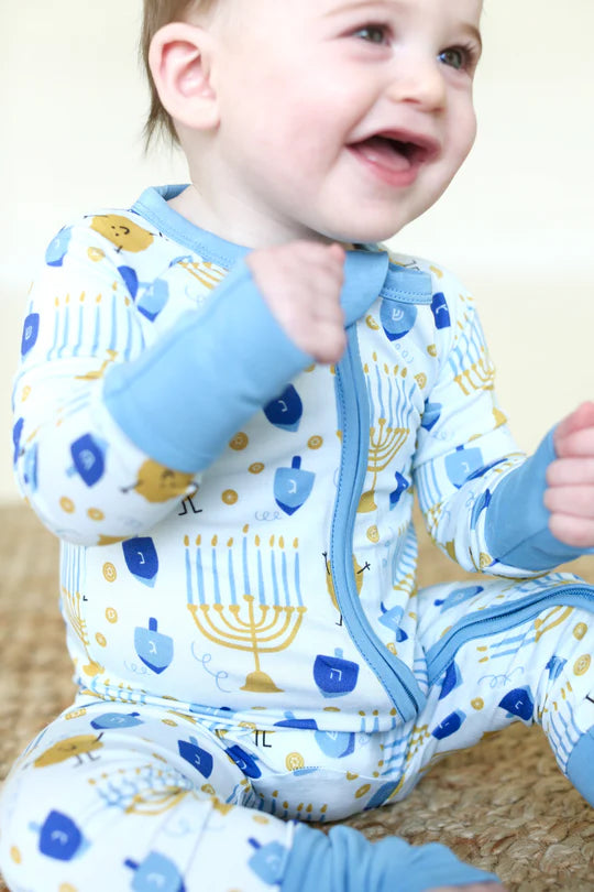 Shiloh & Kate Hanukkah bamboo pajamas- Peace Love Light Shop