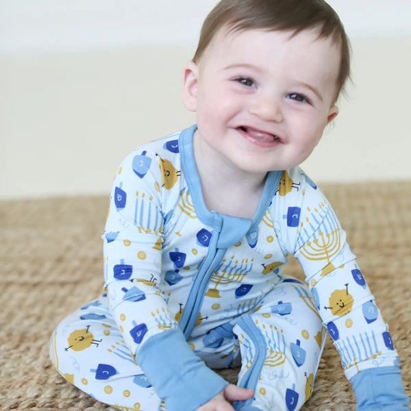 Shiloh & Kate Hanukkah bamboo pajamas- Peace Love Light Shop