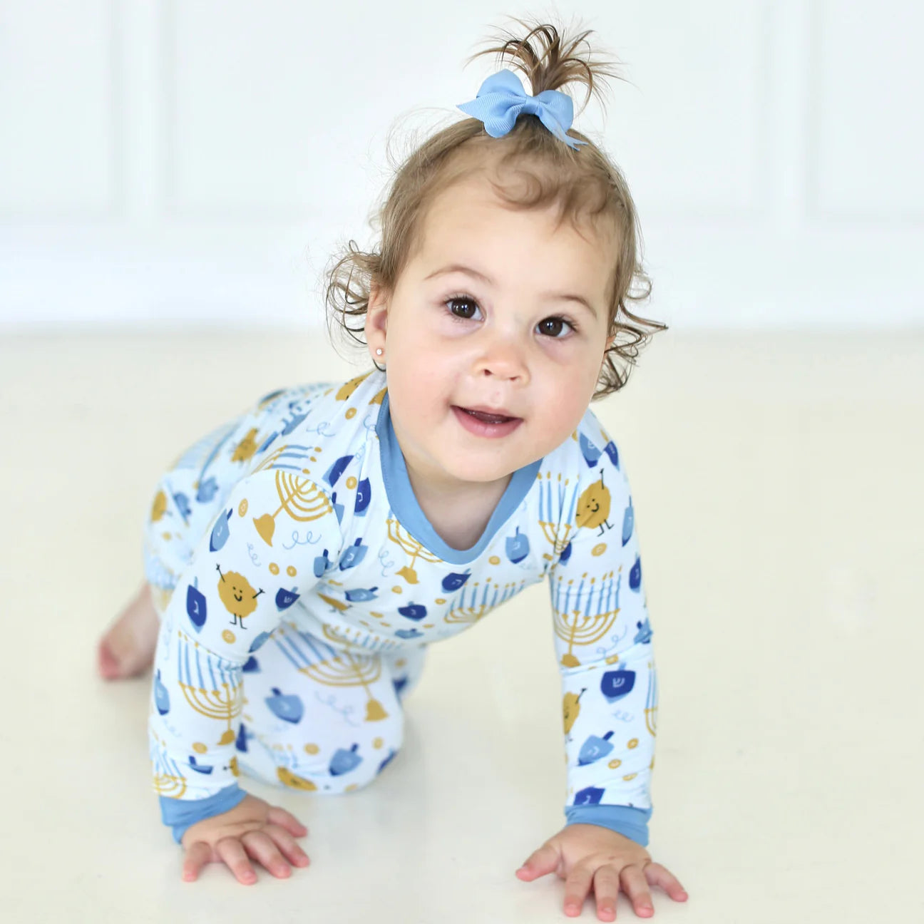 Shiloh & Kate Hanukkah bamboo pajamas- Peace Love Light Shop