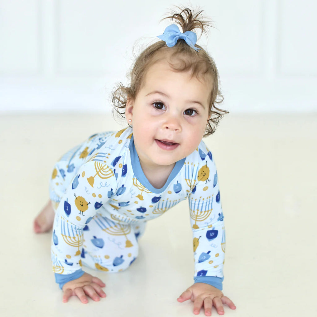 Shiloh & Kate Hanukkah bamboo pajamas- Peace Love Light Shop