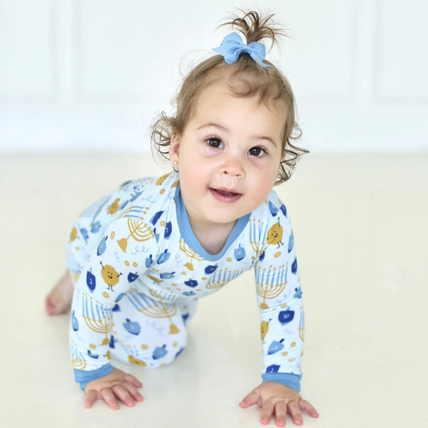 Shiloh & Kate Hanukkah bamboo pajamas- Peace Love Light Shop