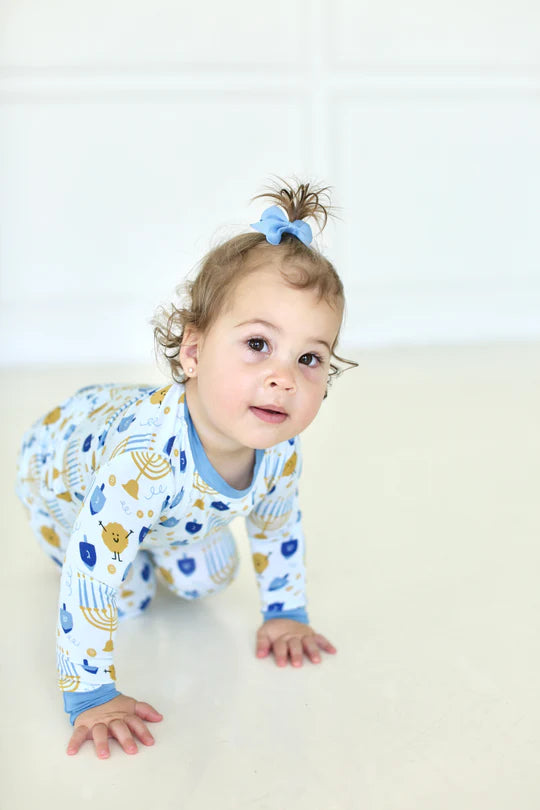 Shiloh & Kate Hanukkah bamboo pajamas- Peace Love Light Shop