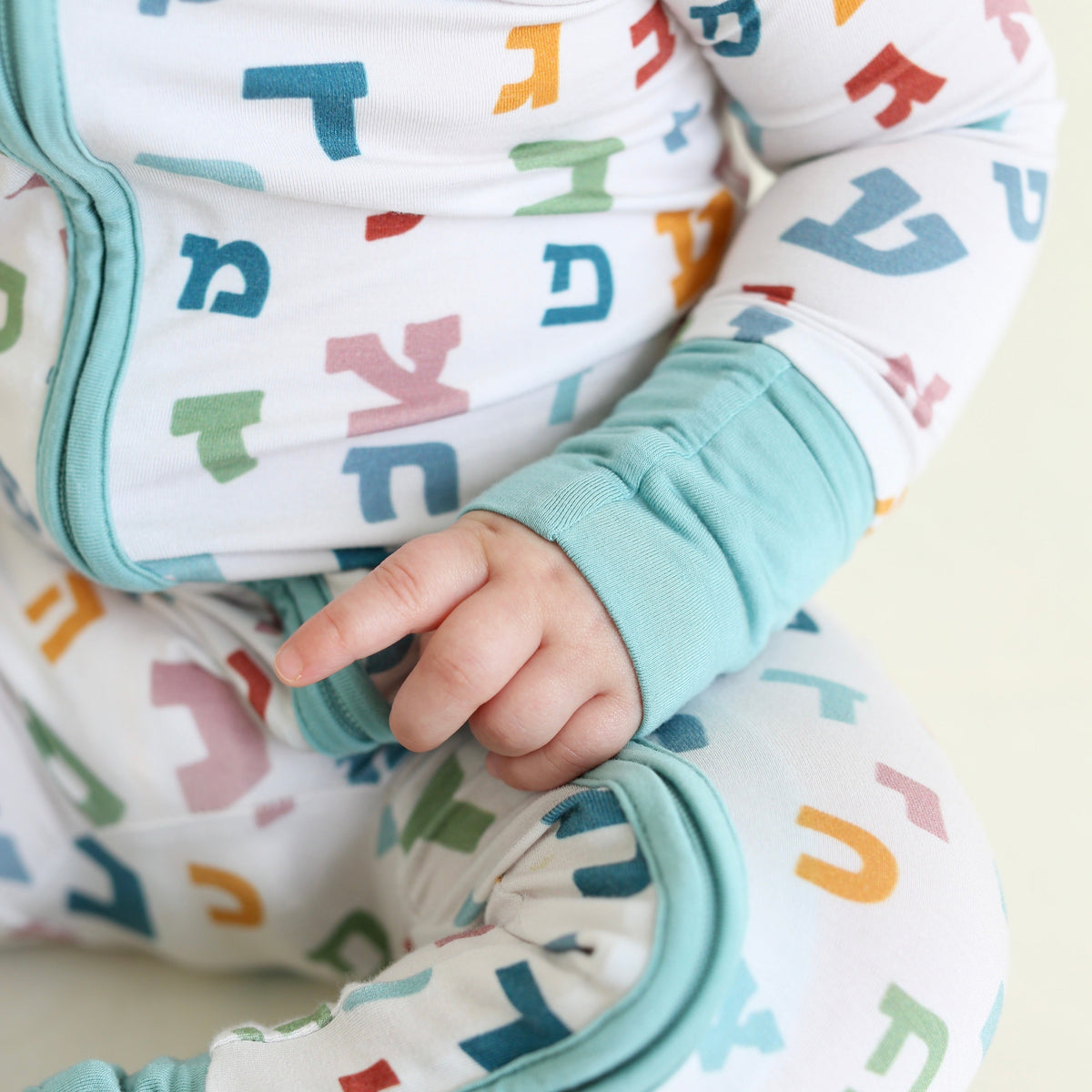 Hebrew Alphabet Pajamas- Baby- Peace Love Light Shop