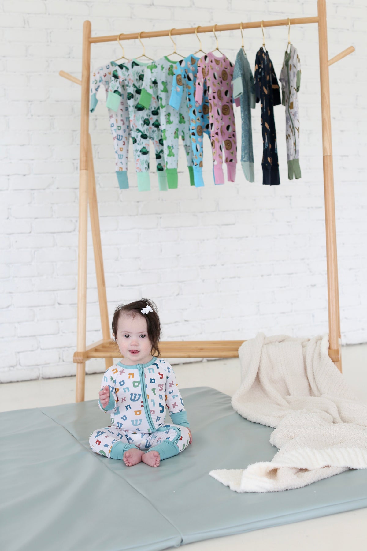 Hebrew Alphabet Pajamas- Baby- Peace Love Light Shop