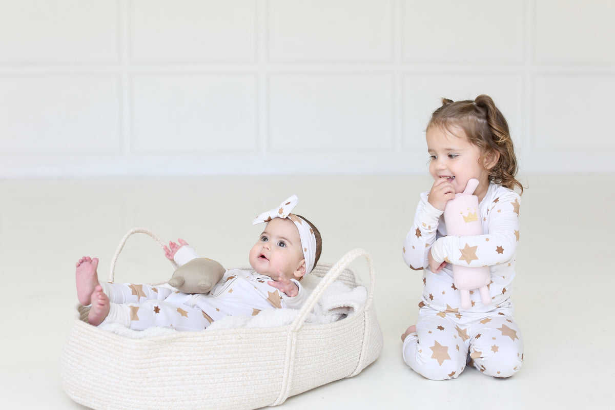 Jewish Baby Pajamas, Hanukkah, Shabbat- Peace Love Light Shop