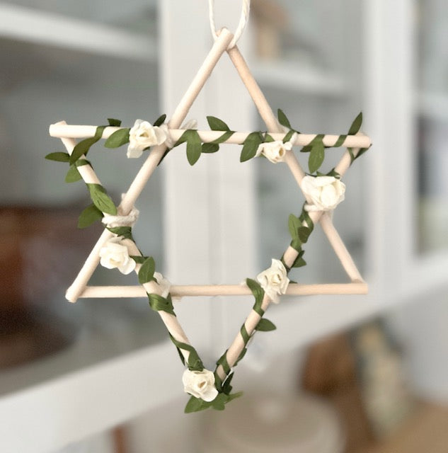 Star of David Botanical- Natural, Jewish Holiday Decoration, Multiple Options Available