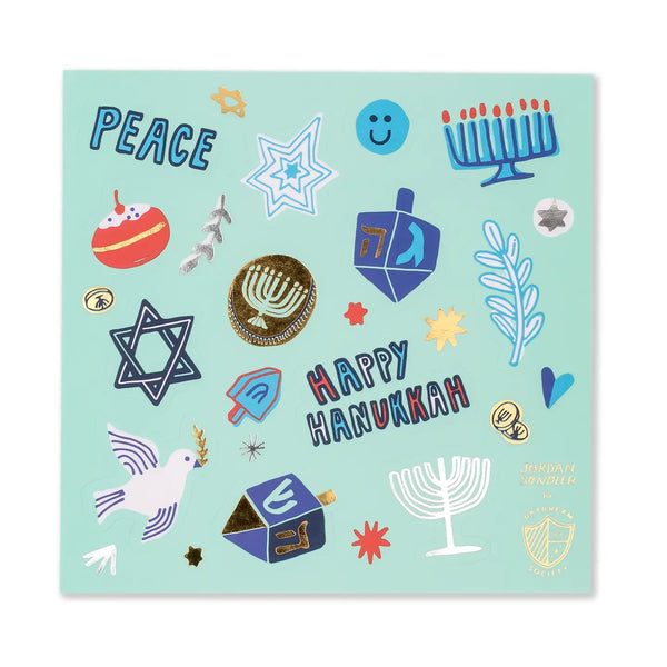Hanukkah sticker sheets- Peace Love Light Shop
