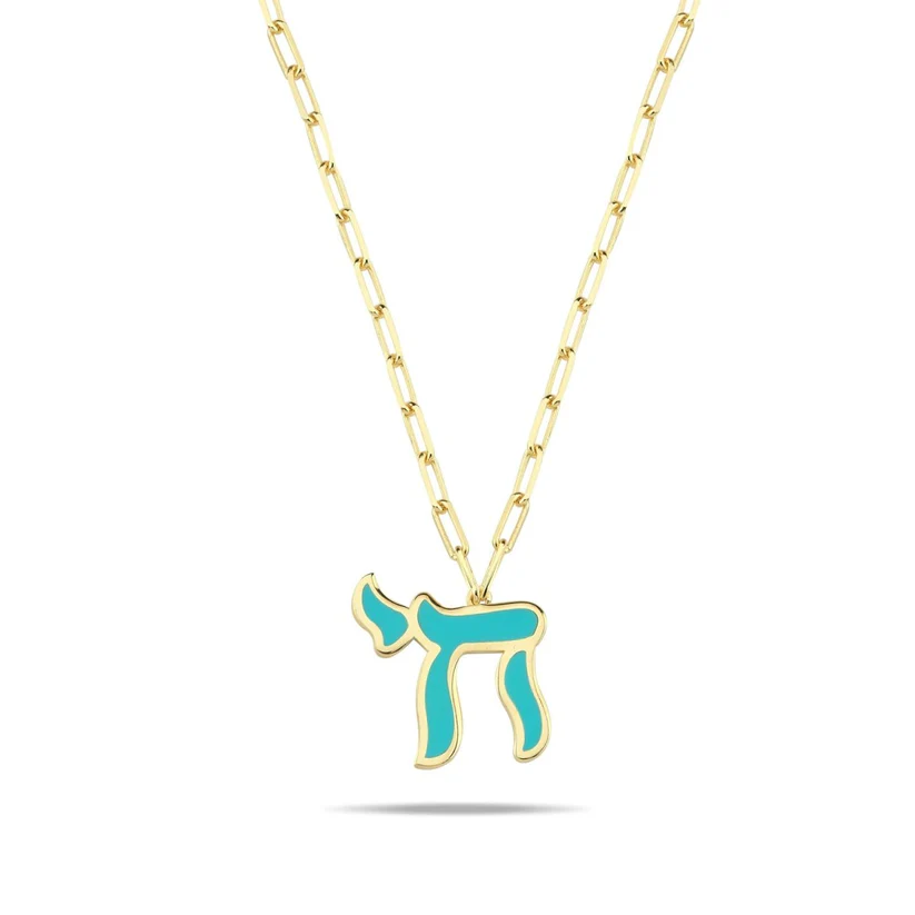 Chai Necklace, Paper Clip Chain - Peace Love Light Shop