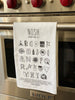 Nosh Jewish Food A-Z Tea Towel -Peace Love Light Shop