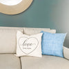 Love Lives Here Pillow Cover- Peace Love Light Shop