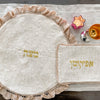 Passover Matzoh Cover/Afikoman Bag Set, Lace, Round, Shmurah Matzoh- Peace Love Light Shop
