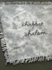 Shabbat Challah Cover- Hand Dyed and Embroidered- Peace Love Light Shop