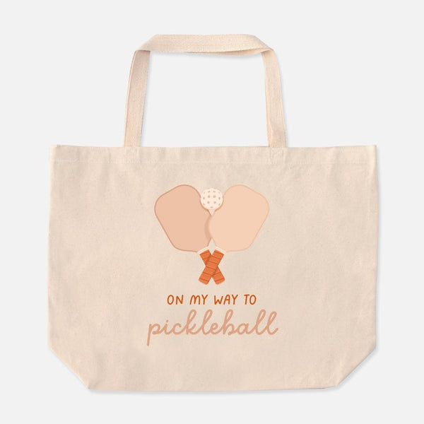 Pickleball Oversized Tote Bag- Peace Love Light Shop