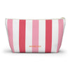 Mah jong tile bag, pink stripe - Peace Love Light Shop