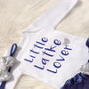 Little Latke Lover Outfit- Blue, Jewish Baby Gift, Hanukkah Gift - Peace Love Light Shop
