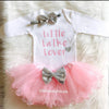 Little Latke Lover Outfit- Pink, Jewish Baby Gift, Hanukkah Gift - Peace Love Light Shop