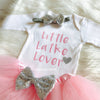 Little Latke Lover Outfit- Pink, Jewish Baby Gift, Hanukkah Gift - Peace Love Light Shop