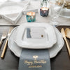 Grey Hanukkah 3 Ply Dinner Napkins, 20 Pack, Table Decor - Peace Love Light Shop