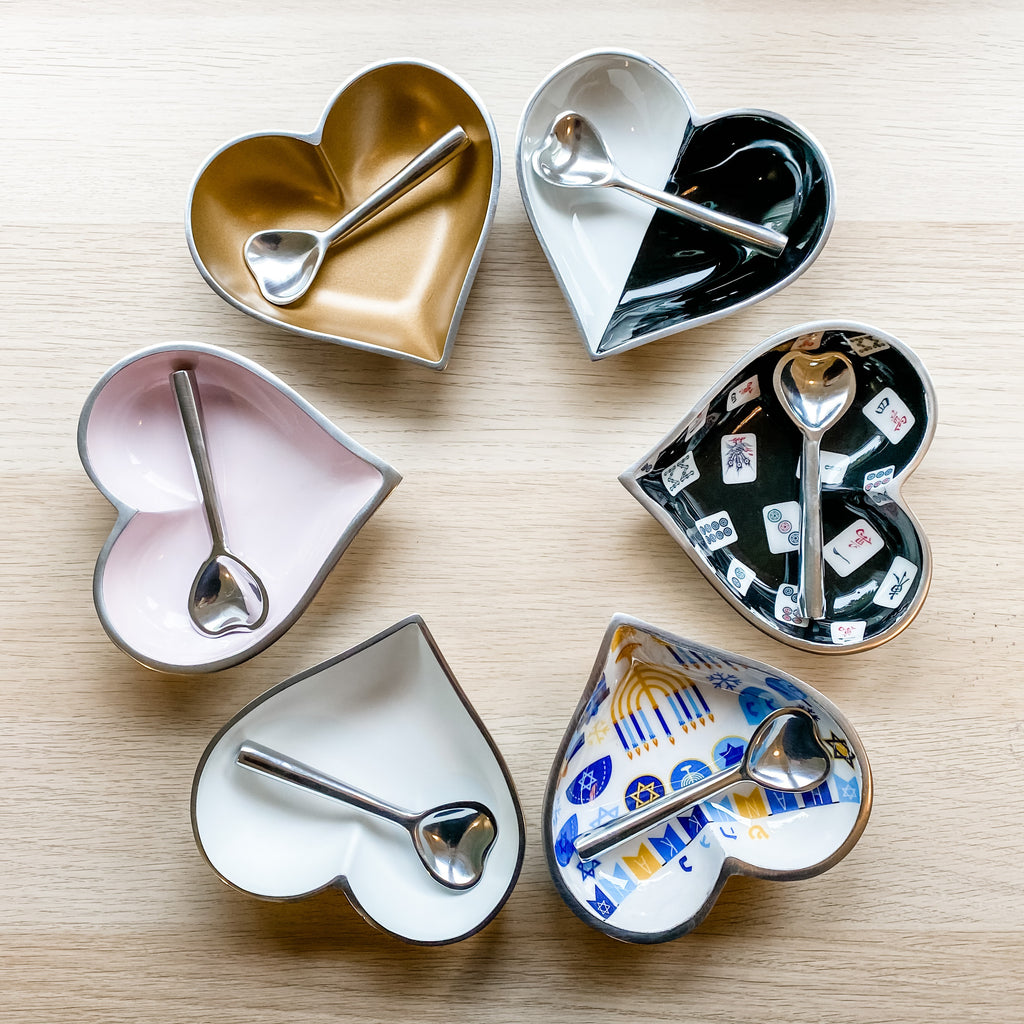 Heart shape bowls, Hanukkah gifts- Peace Love Light Shop