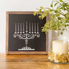 Draw the Lights Chalkboard Menorah, Wood Sign, Hanukkah Decoration, Craft - Peace Love Light Shop