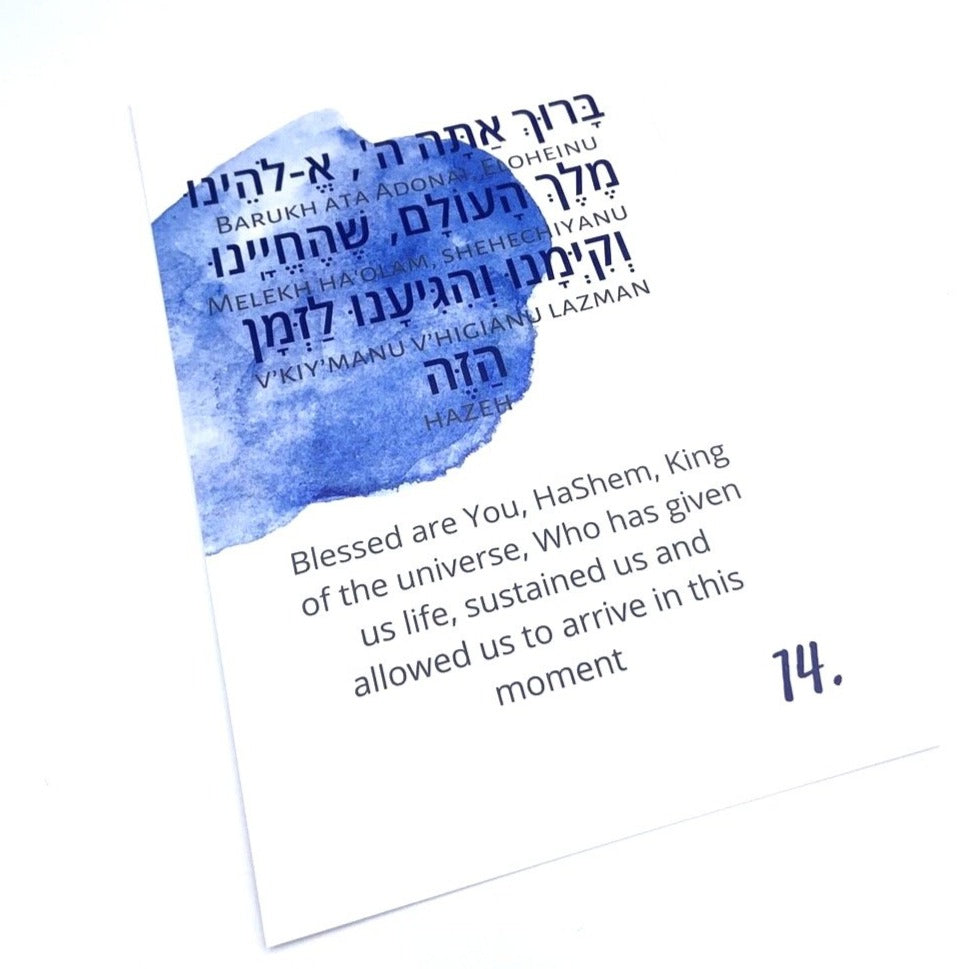 Set of Blessings Cards, Rosh Hashanah, Hanukkah, Shabbat - Peace Love Light Shop