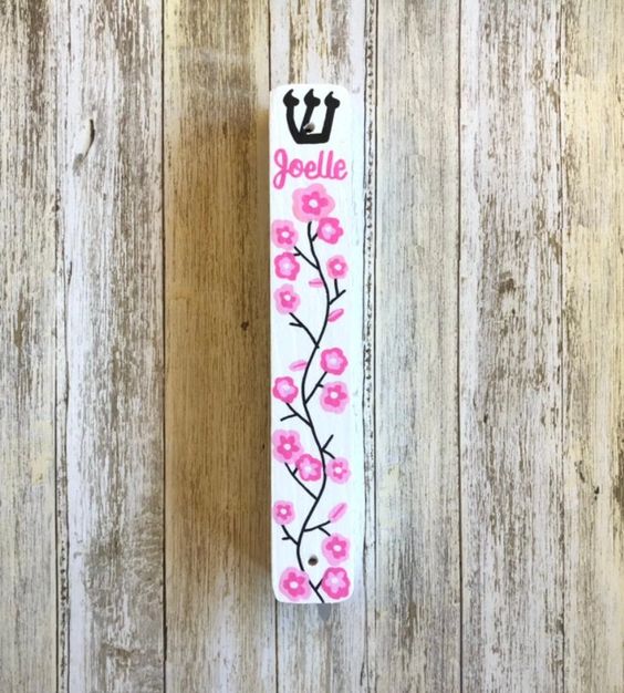 Personalized Hand Painted Mezuzah, Multiple Designs Available
