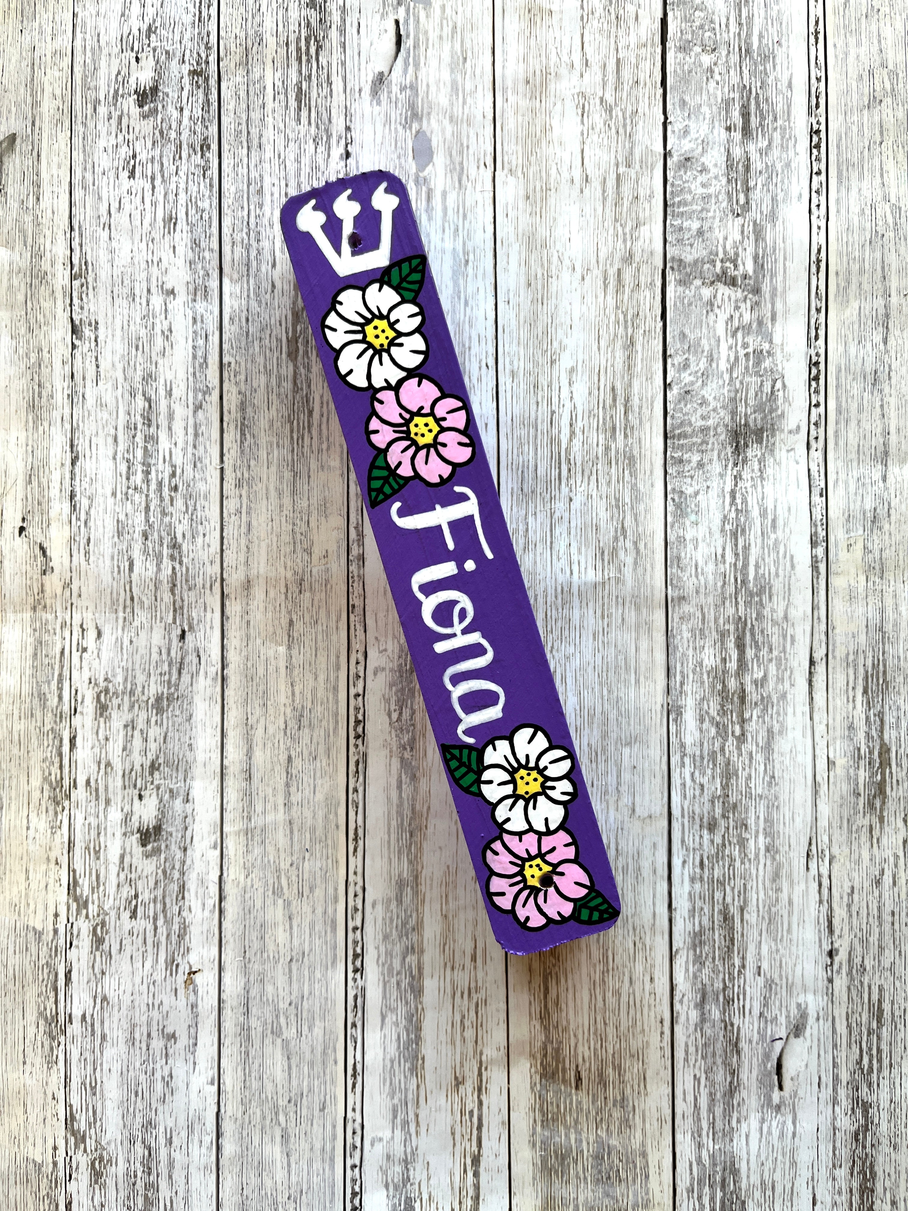 Personalized Hand Painted Mezuzah, Multiple Designs Available