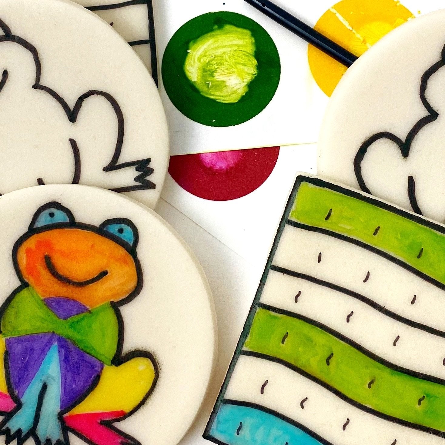 Passover Marzipan Paint Your Own Frogs and Matzoh