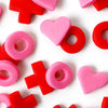 Valentines, Tu B'Av- mini x's and o's- Peace Love Light