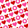 Valentines, Tu B'Av- mini x's and o's- Peace Love Light