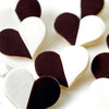 Black & White Marzipan Cookies- Valentines, Tu'B'av Gift.  Peace Love Light Shop