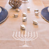 Embroidered Hanukkah Linen Runner, Hanukkah Decorations - Peace Love Light Shop
