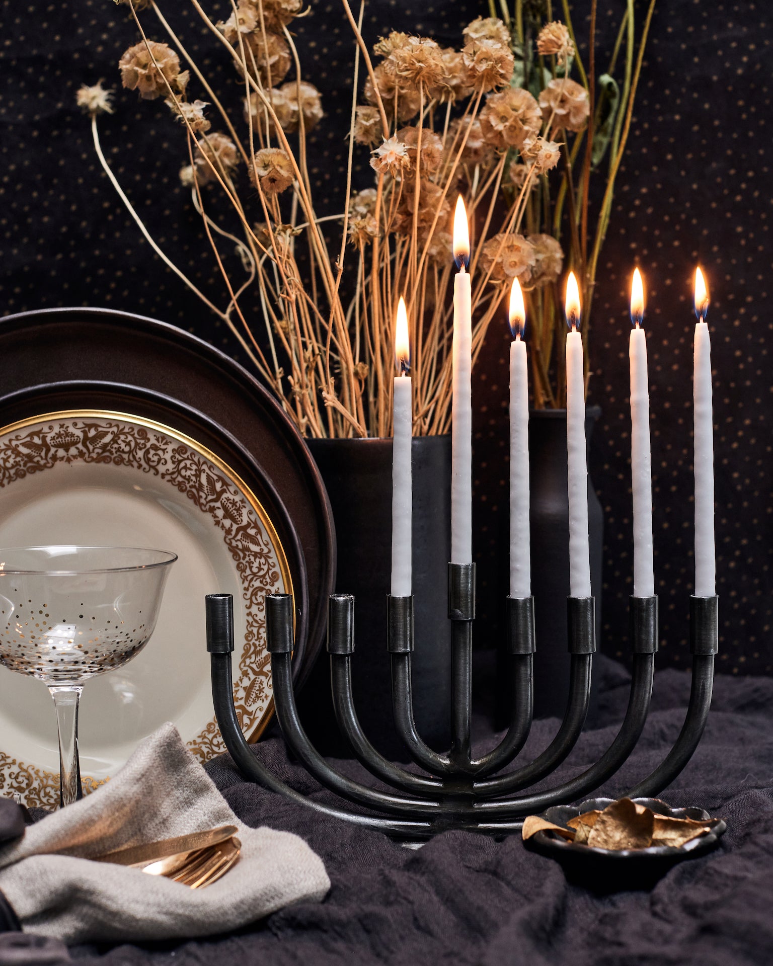 Organic, Vegetable Wax Hanukkah Candles- Hand Dipped, Dye Free - Peace Love Light Shop