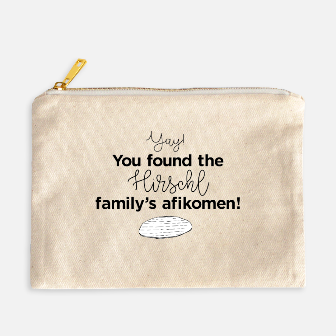 Personalized Afikoman Bag- Peace Love Light Shop