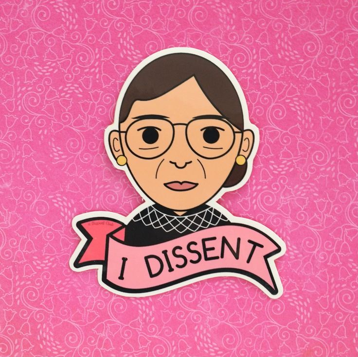 RBG I Dissent Sticker- Peace Love Light Shop
