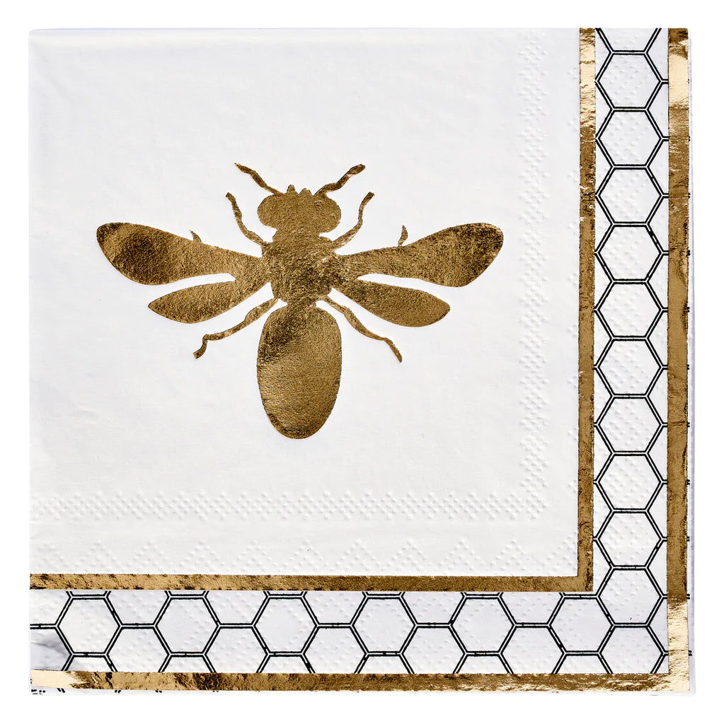 Rosh Hashanah Honeybee Paper Napkins- Peace Love Light Shop