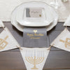 Grey Hanukkah 3 Ply Dinner Napkins, 20 Pack, Table Decor - Peace Love Light Shop